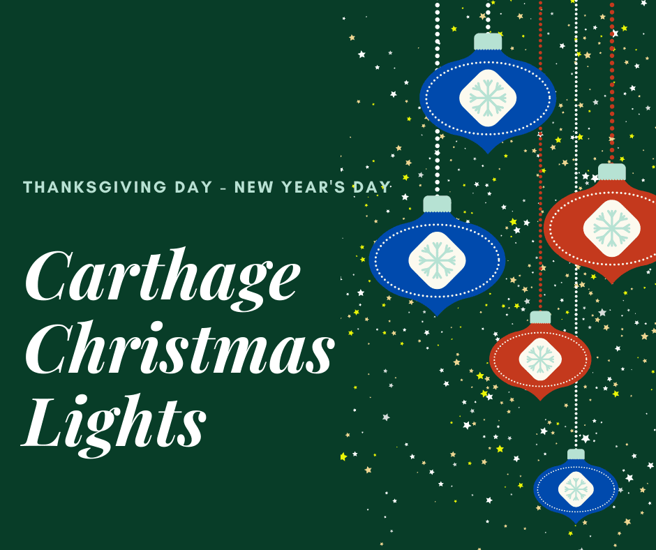Carthage Christmas Light Display 2021