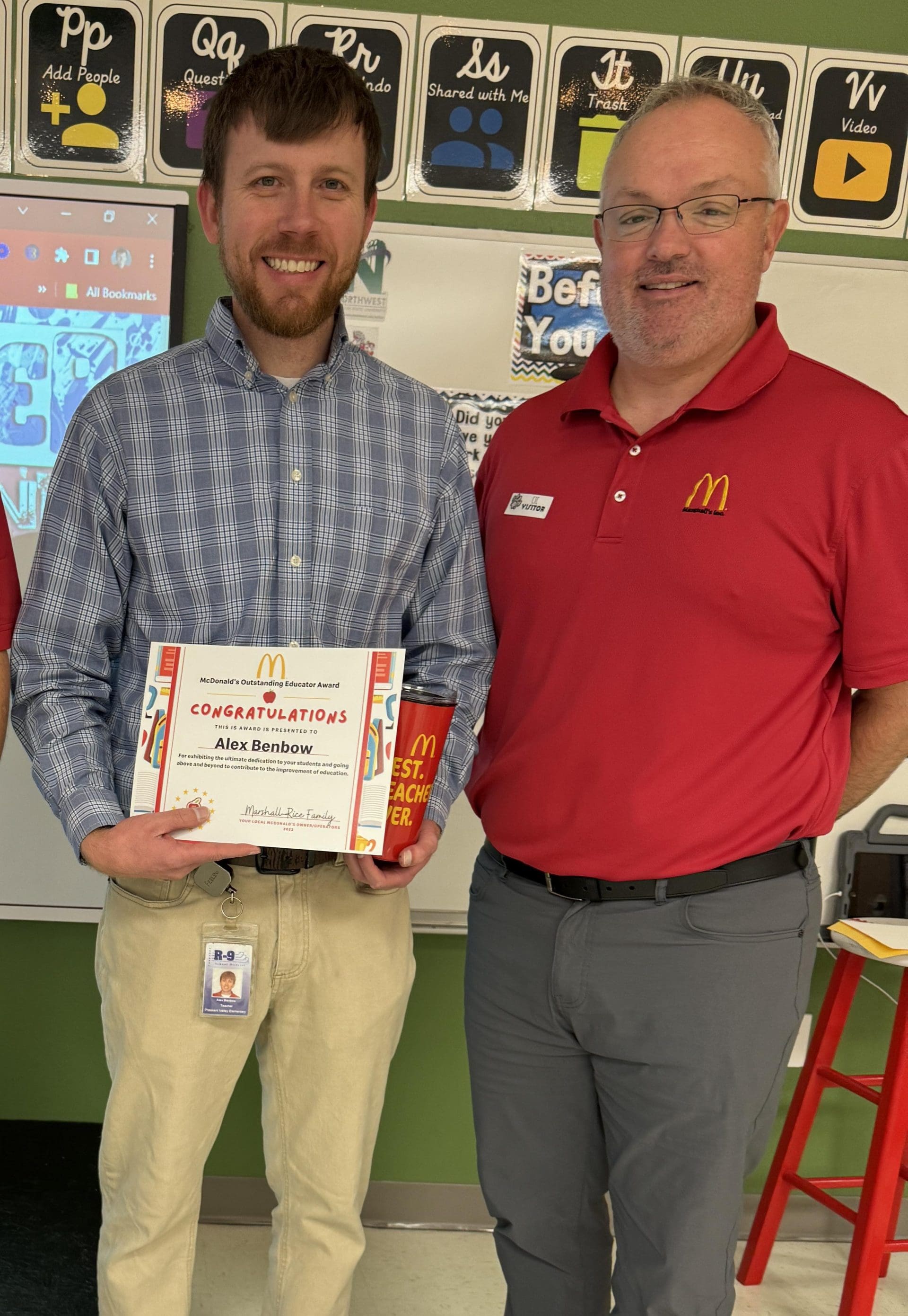 CIC's Alex Benbow Recognized as 2023 McDonald's Outstanding Educator ...